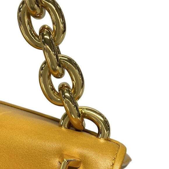 Auth BOTTEGA VENETA Mount Small - Dark yellow Leather Handbag - Picture 10 of 16